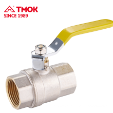 Plate with nickel or nature color High quality brass ball valve with brass stem ball body and PTFE in TMOK